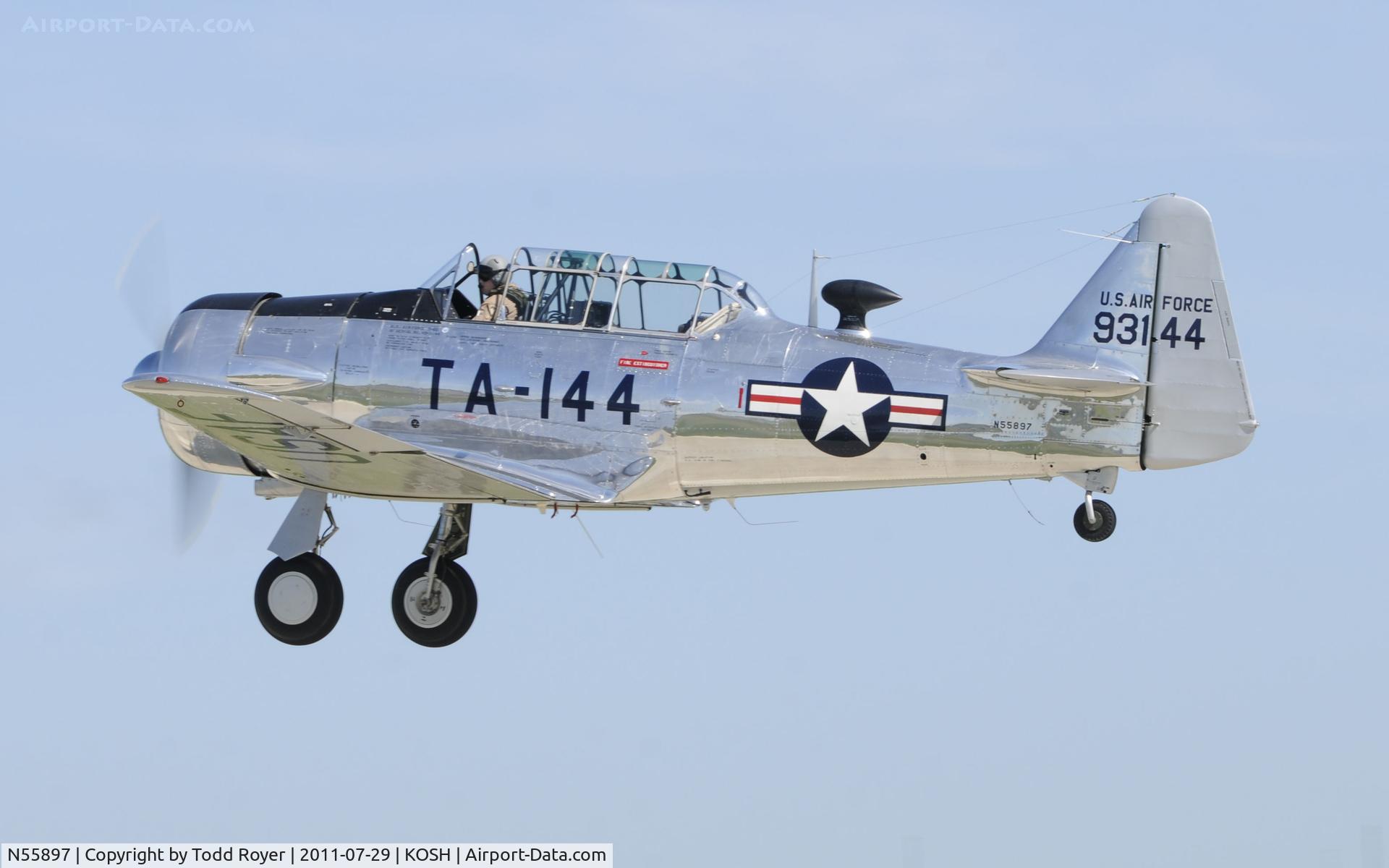 N55897, 1949 North American T-6G Texan C/N 168-248, AIRVENTURE 2011