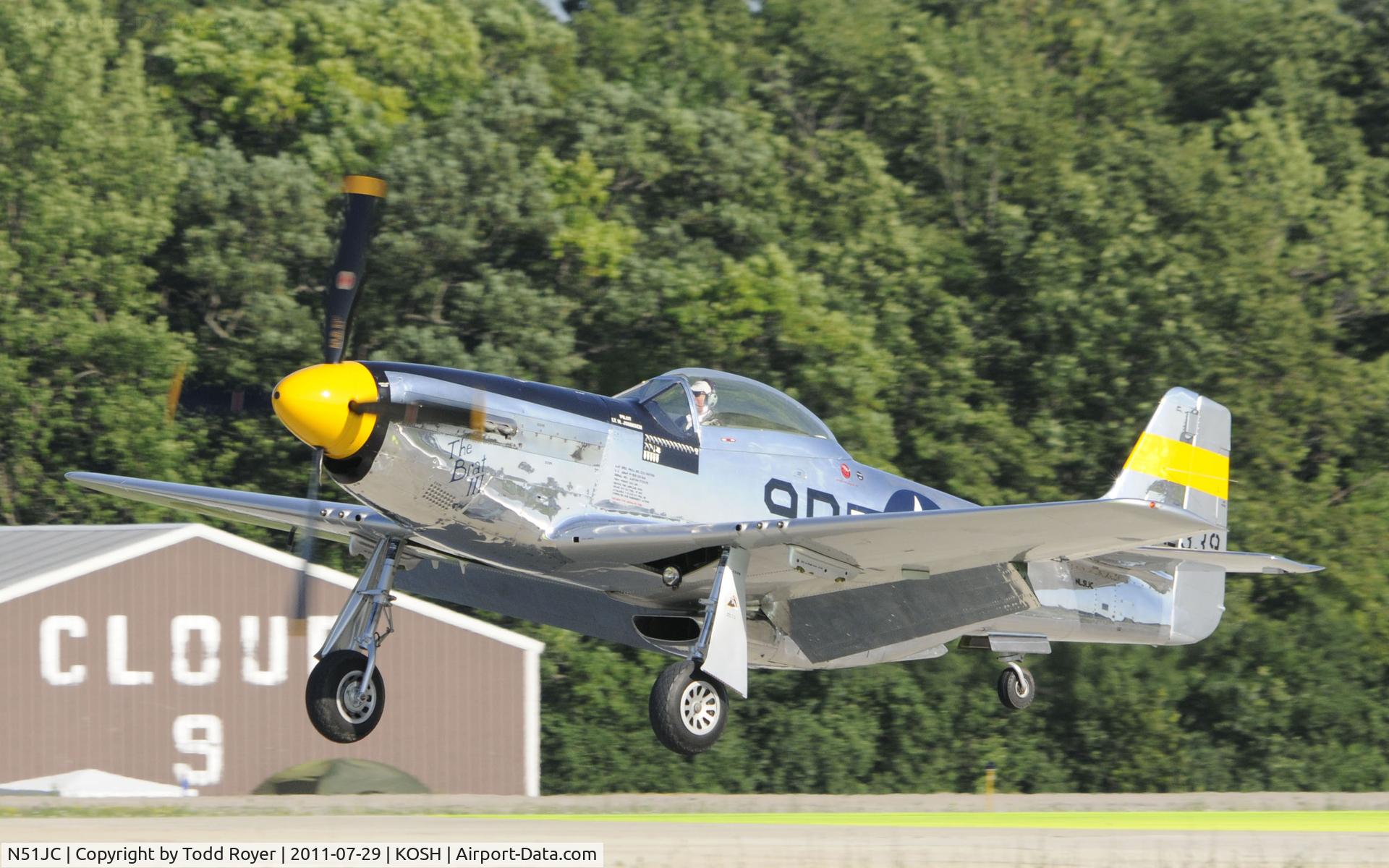 N51JC, 1944 North American P-51D Mustang C/N 122-38798, AIRVENTURE 2011