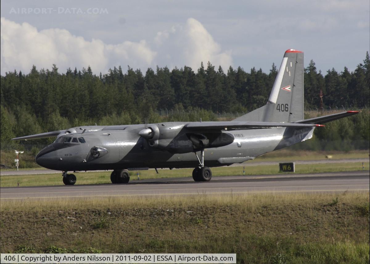 406, 1975 Antonov An-26 C/N 3767, Taxiing for a runway 08 departure.