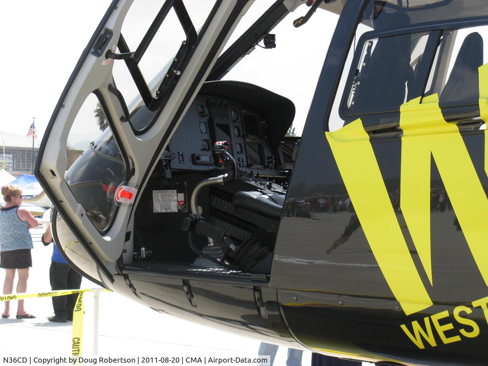 N36CD, 2009 Eurocopter AS-350B-3 Ecureuil Ecureuil C/N 4657, American Eurocopter AS350B SuperStar, one Turbomeca ARRIEL 2B 847 shp, three blade rotor, 6 place, Hot & High optimized model, panel