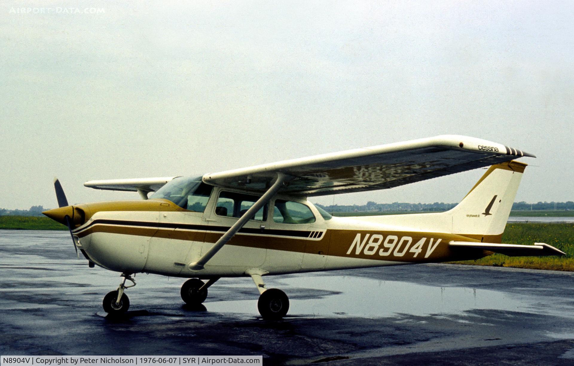 N8904V, 1974 Cessna 172M C/N 17264261, Cessna Skyhawk II seen at Syracuse in the Summer of 1976.