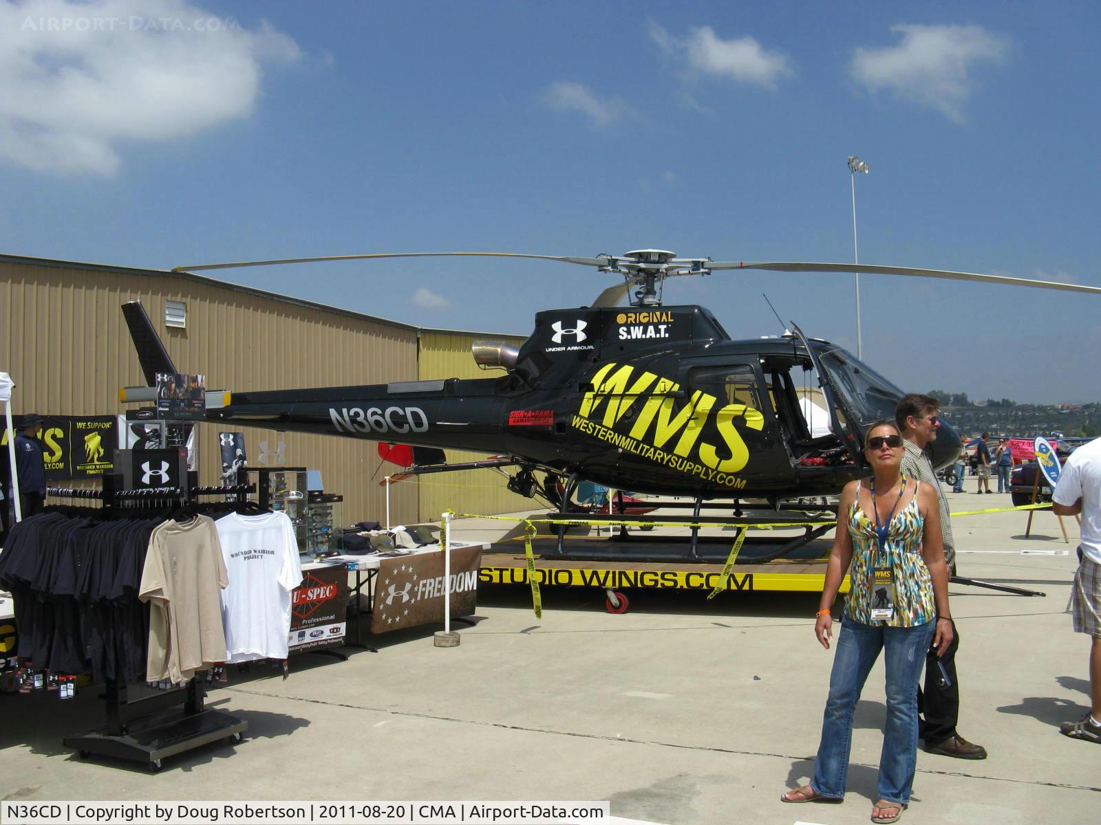 N36CD, 2009 Eurocopter AS-350B-3 Ecureuil Ecureuil C/N 4657, American Eurocopter AS350B SuperStar, one Turbomeca Arriel 2B 847 shp, three blade rotor, 6 place, Hot & High optimized model-Really!!