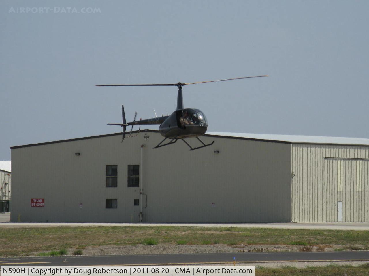 N590H, 2008 Robinson R44 Raven II C/N 12474, 2008 Robinson R44 RAVEN II, Lycoming IO-540-AE1A5 245 Hp for 5 minutes, 205 Hp continuous, approach to landing