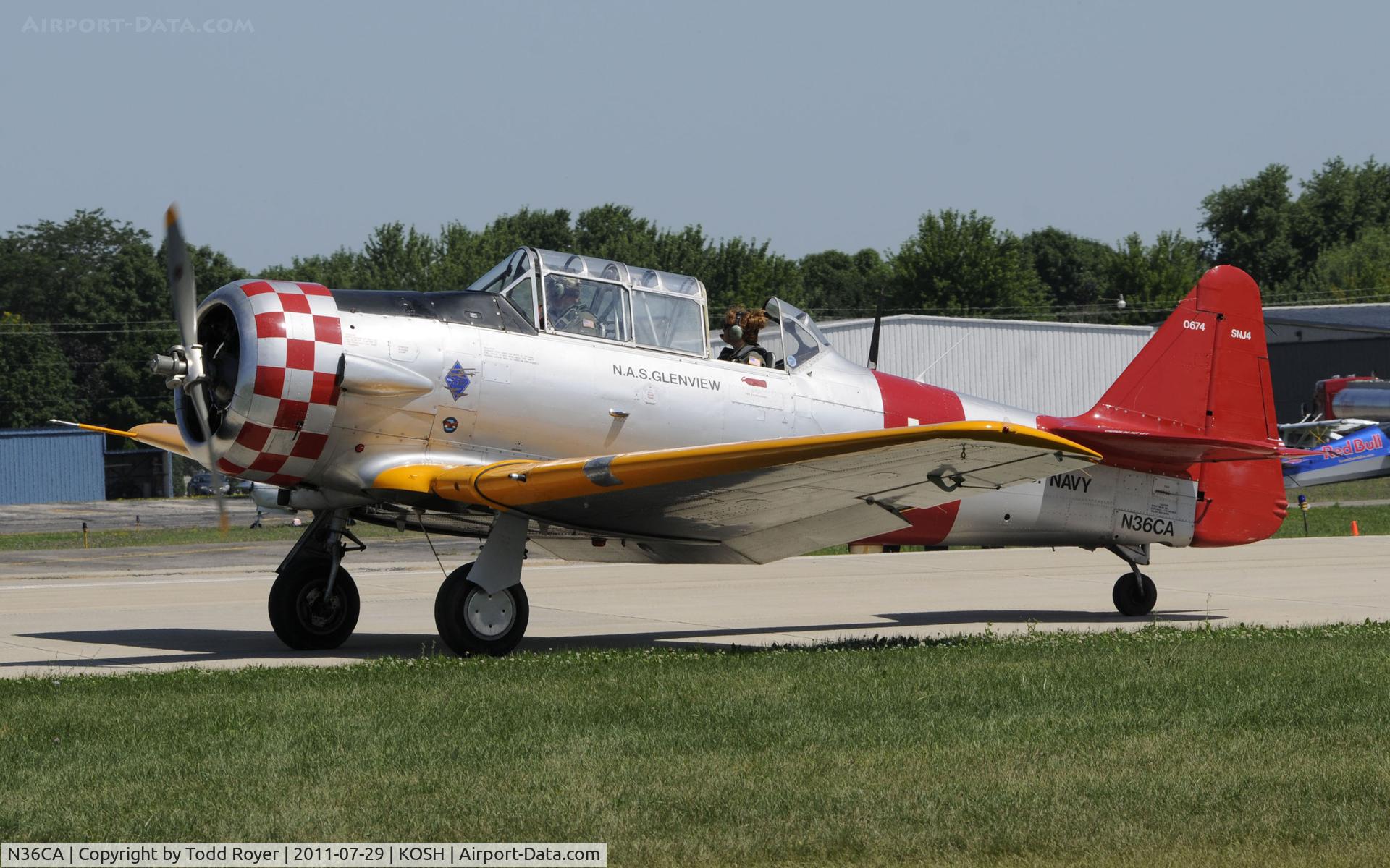 N36CA, North American AT-6D Texan C/N 88-10677, AIRVENTURE 2011