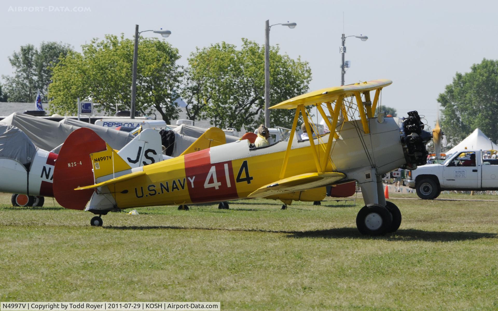 N4997V, 1942 Boeing A75N1(PT17) C/N 75-3423, AIRVENTURE 2011