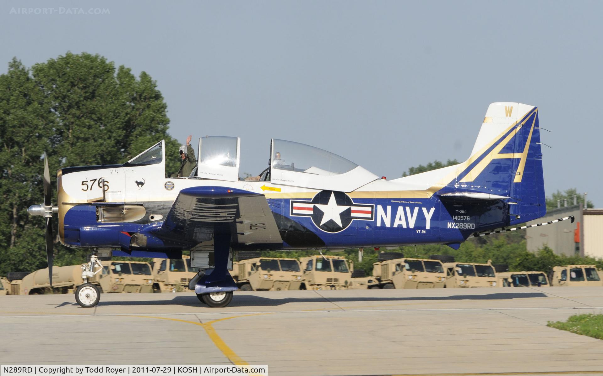 N289RD, 1956 North American T-28C Trojan C/N 226-153, AIRVENTURE 2011