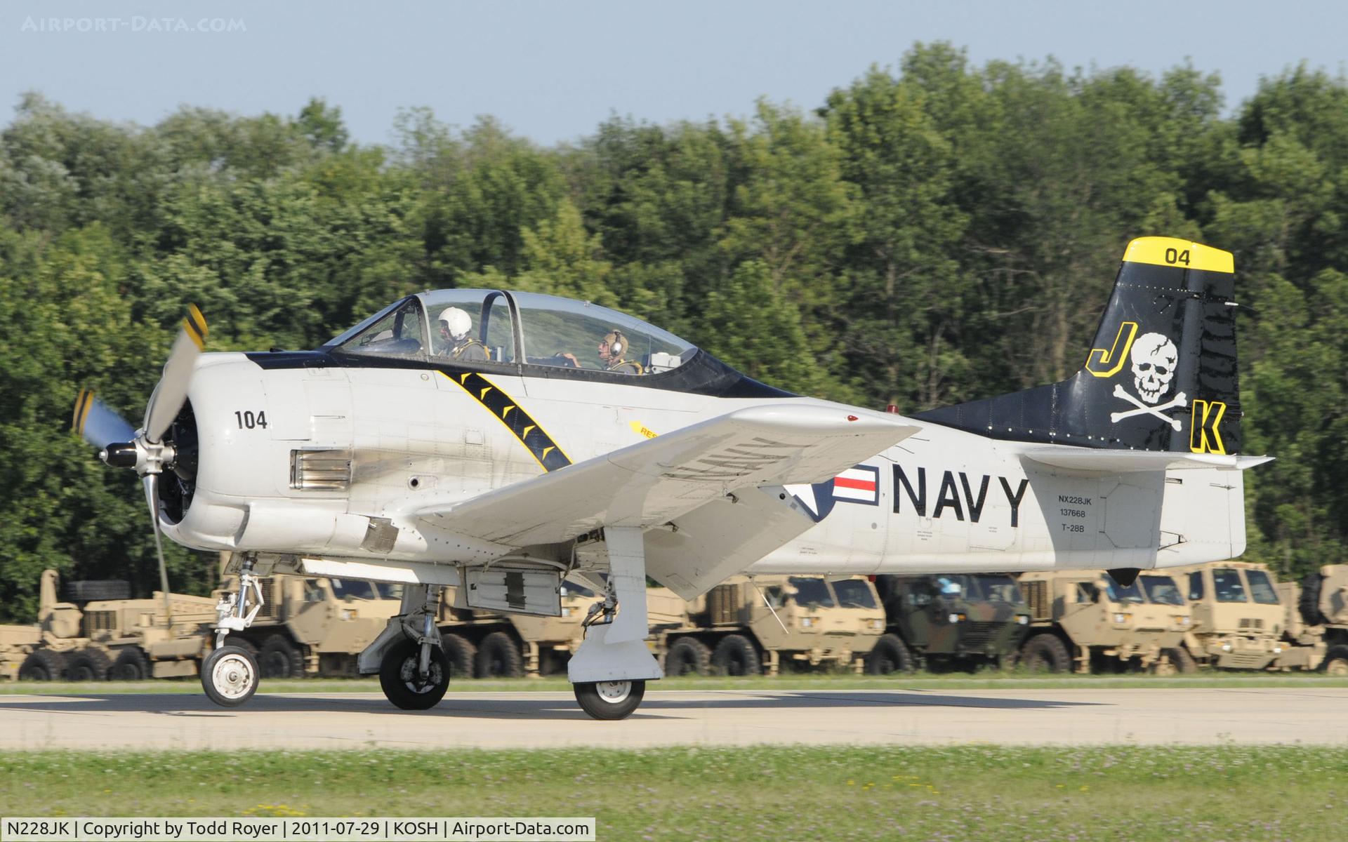 N228JK, 1955 North American T-28B Trojan C/N 200-31 (137668), AIRVENTURE 2011
