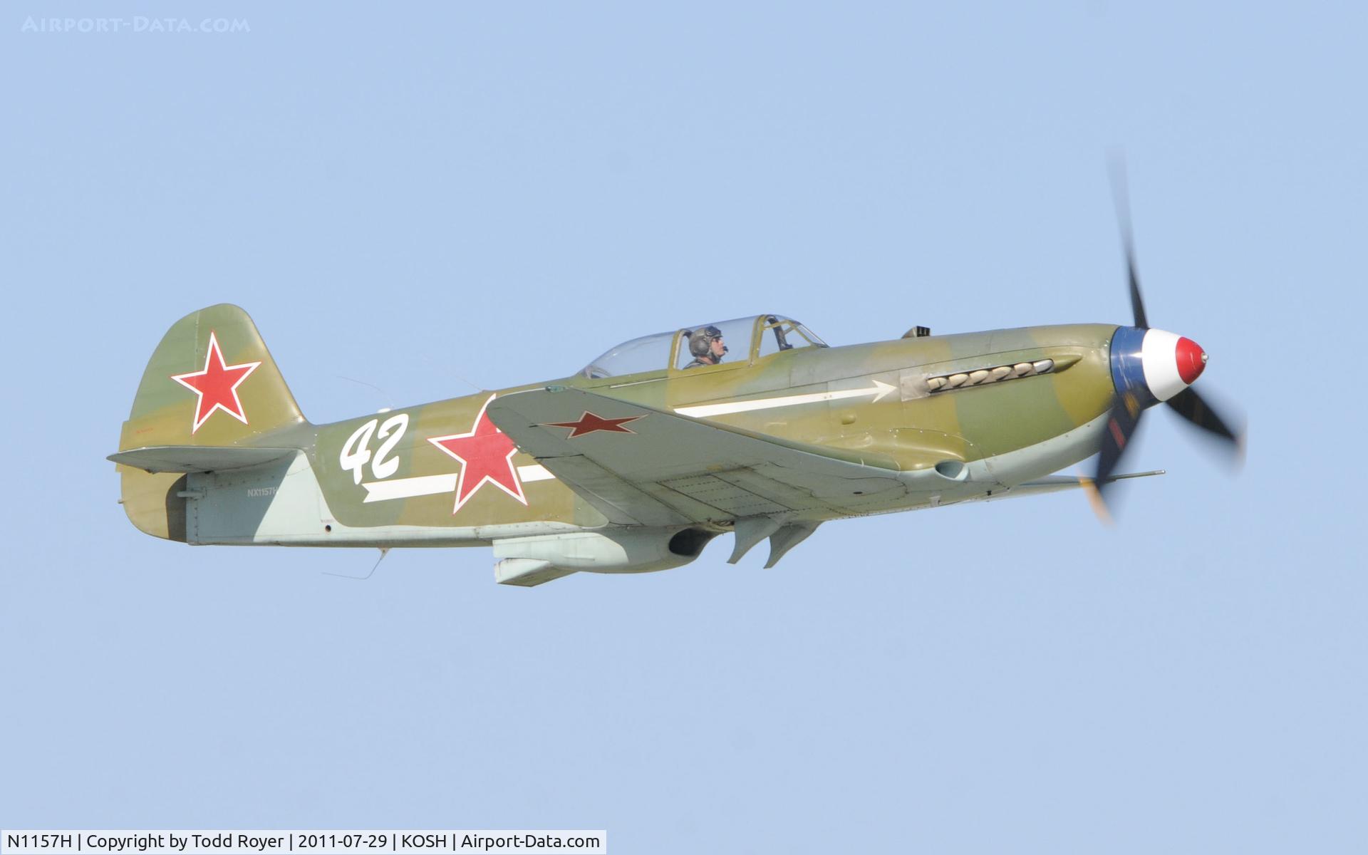 N1157H, 1994 Yakovlev Yak-9U-M C/N 0470402, AIRVENTURE 2011