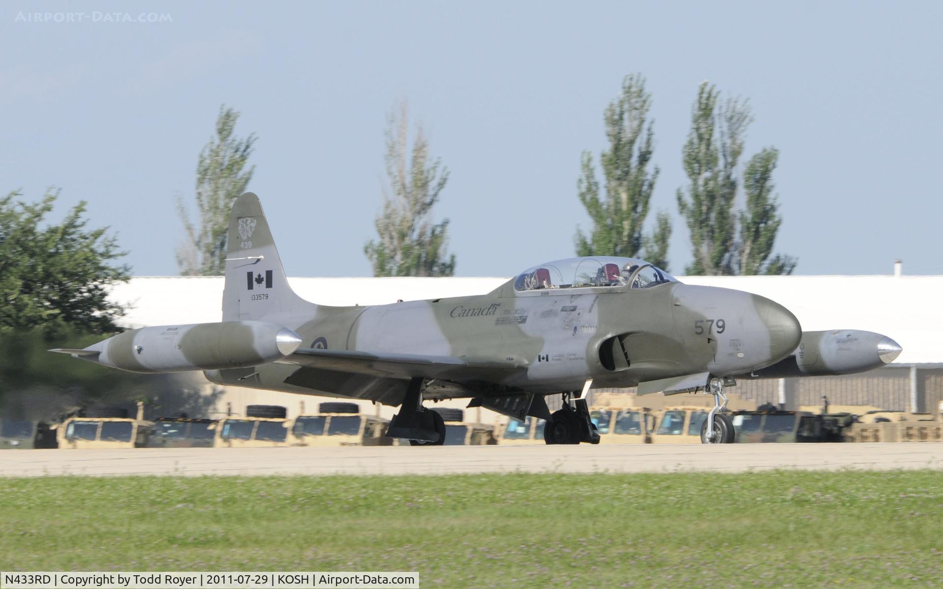 N433RD, 1952 Canadair CT-133 Silver Star C/N T33-579, AIRVENTURE 2011