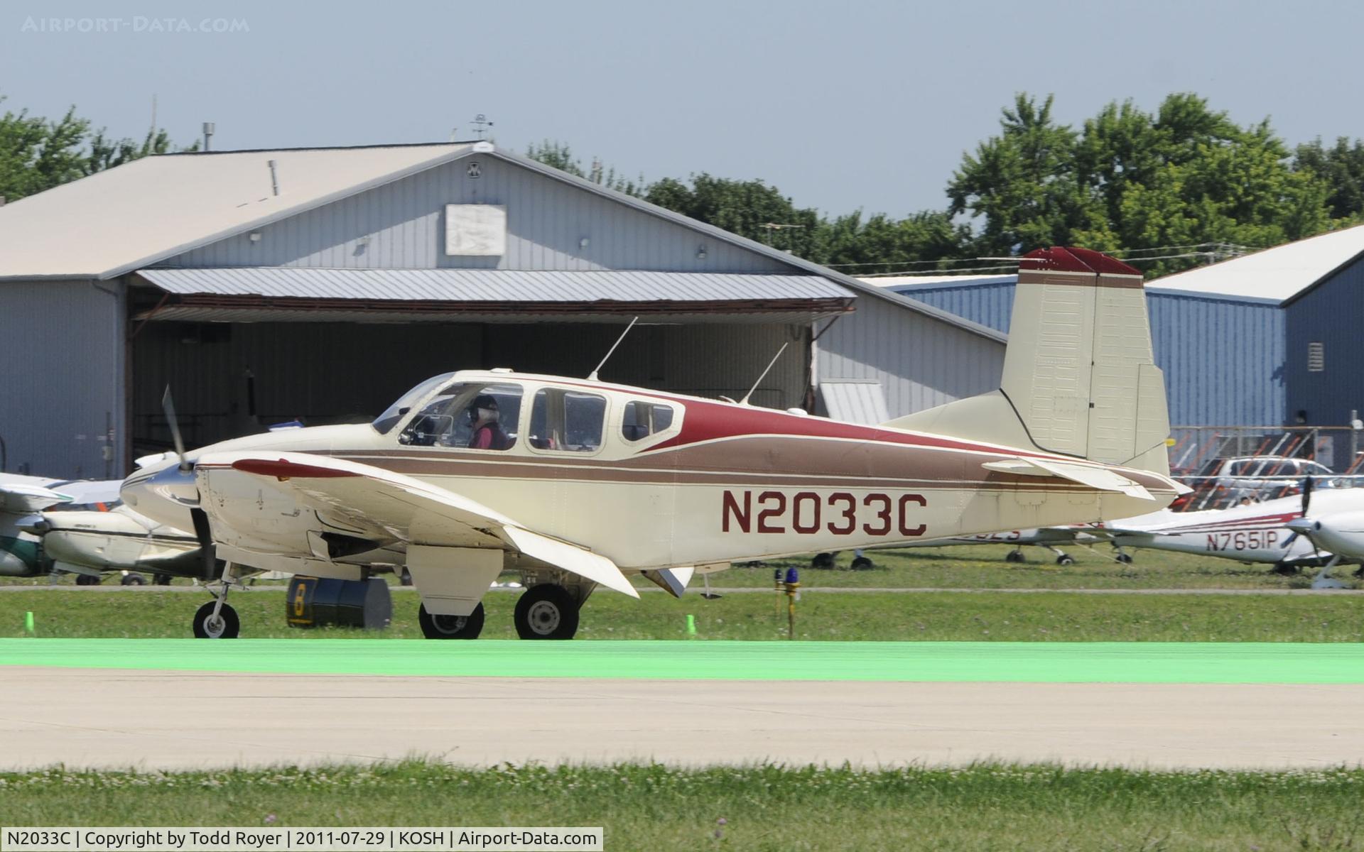 N2033C, 1959 Beech 95 Travel Air C/N TD-203, AIRVENTURE 2011