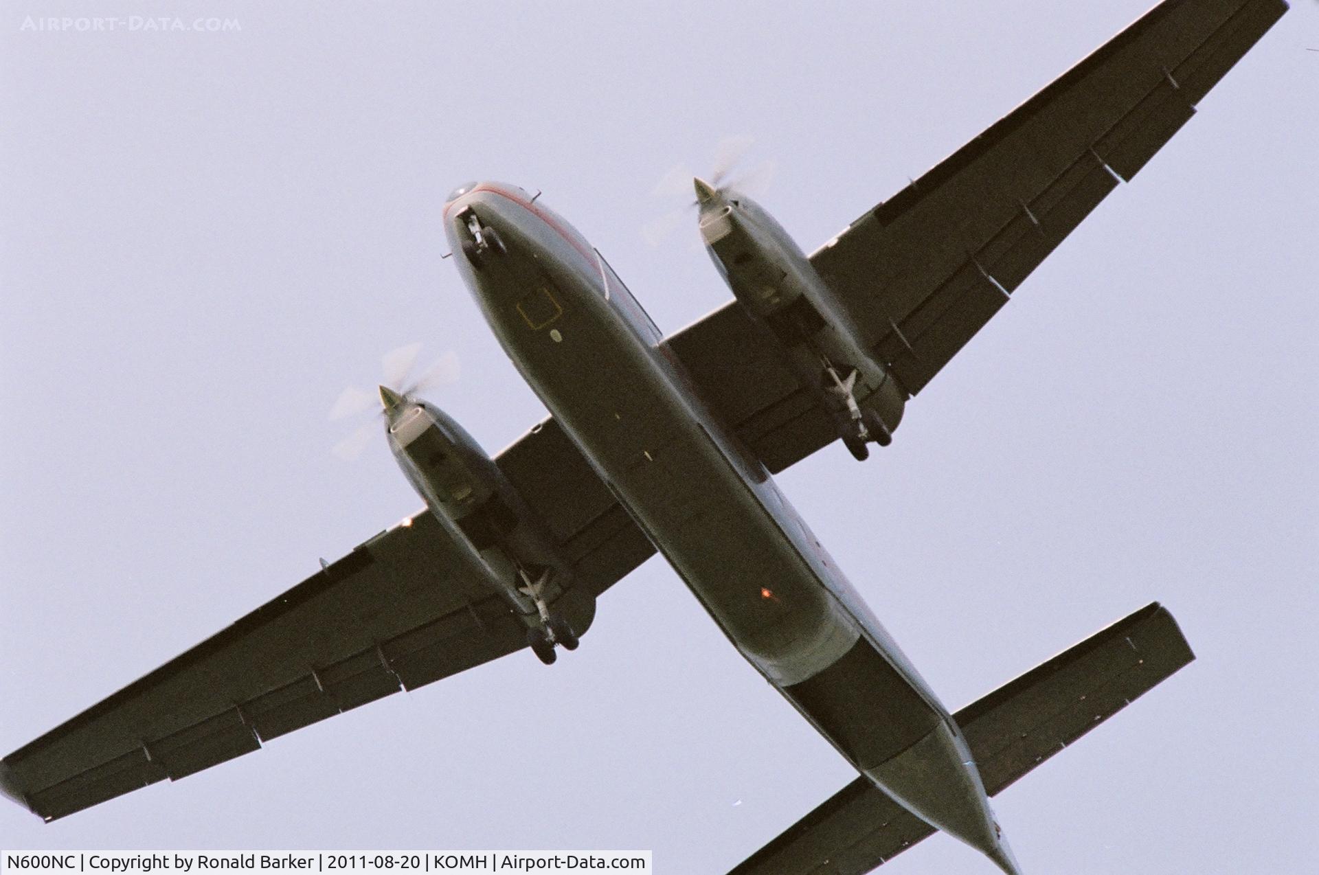 N600NC, 1965 De Havilland Canada DHC-4A Caribou C/N 237, C-7 overhead