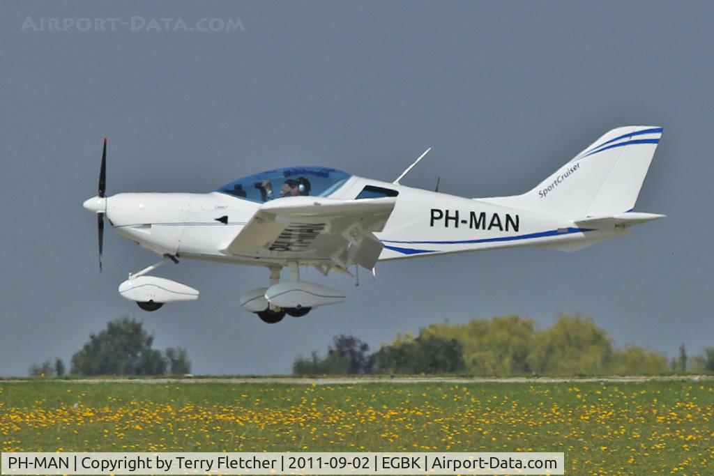 PH-MAN, 2009 CZAW SportCruiser C/N 09SC252, Foreign visitor arriving on Day 1 of the 3 day 2011 PFA Rally at Sywell UK