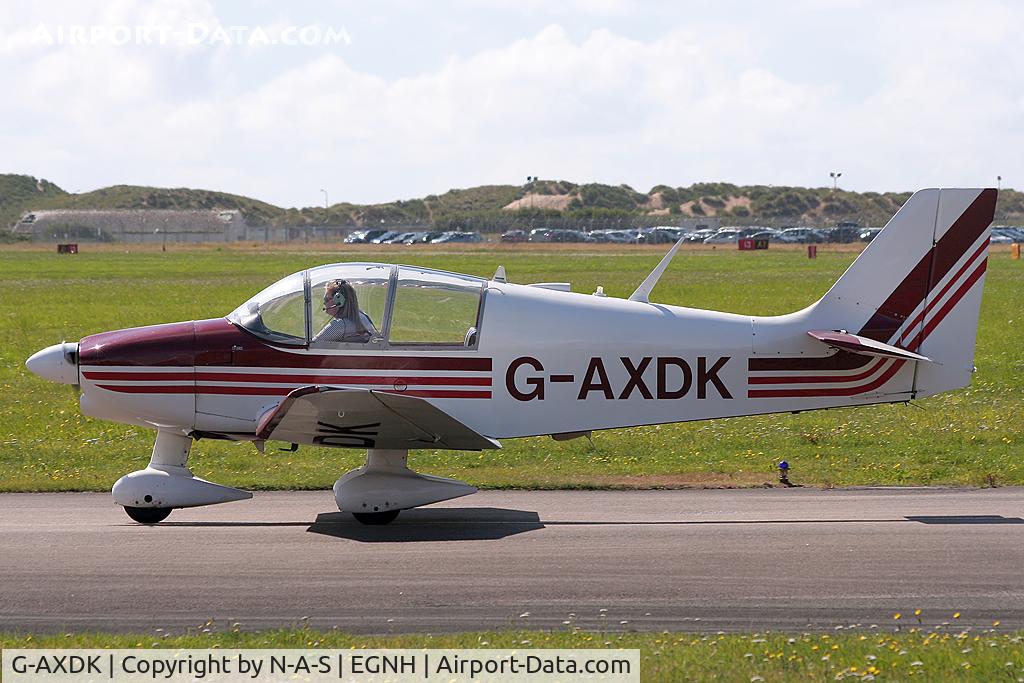 G-AXDK, 1969 Robin DR-315 Petit Prince C/N 378, Resident departing