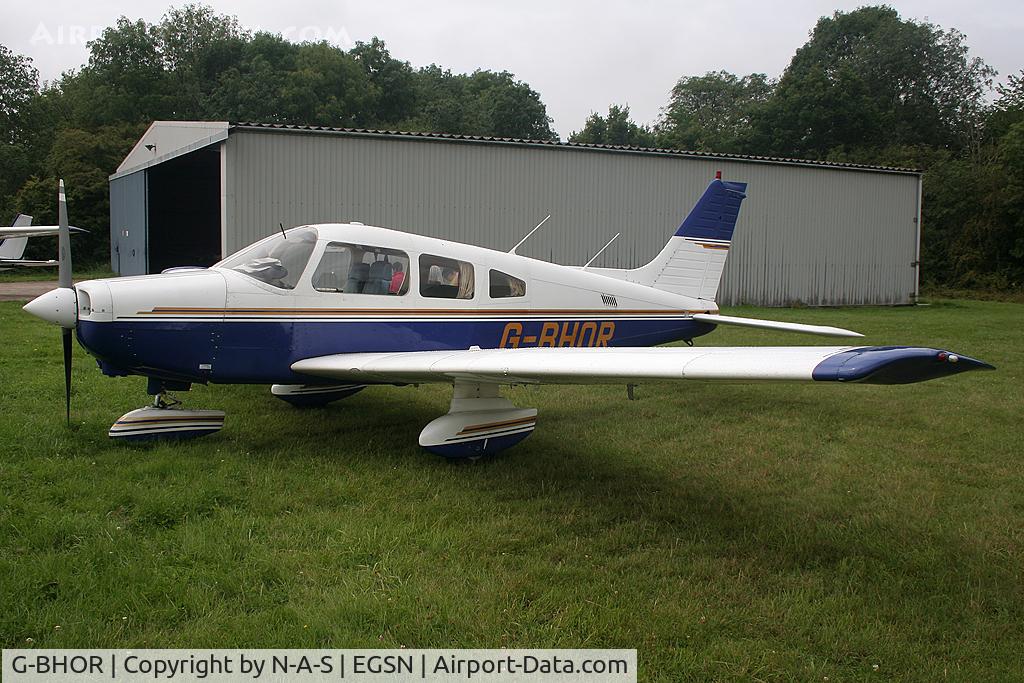 G-BHOR, 1980 Piper PA-28-161 Cherokee Warrior II C/N 28-8016331, Parked