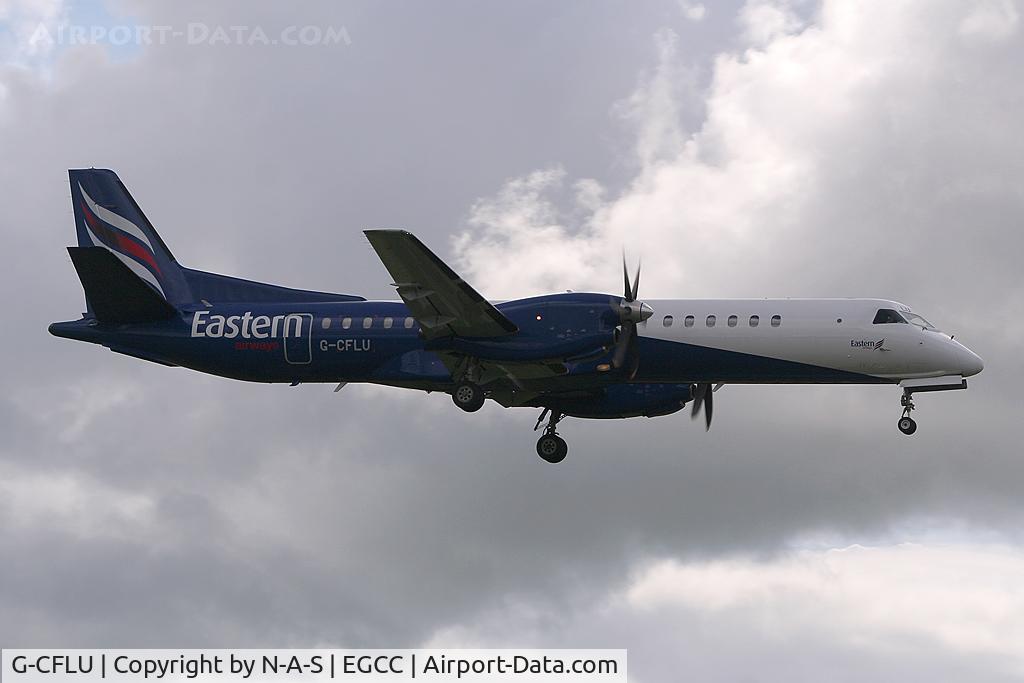 G-CFLU, 1998 Saab 2000 C/N 2000-055, Arriving 23R