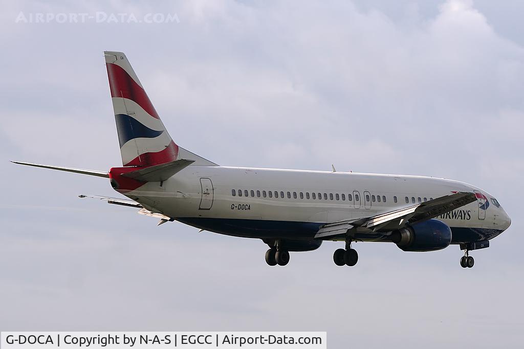 G-DOCA, 1991 Boeing 737-436 C/N 25267, Landing 23R