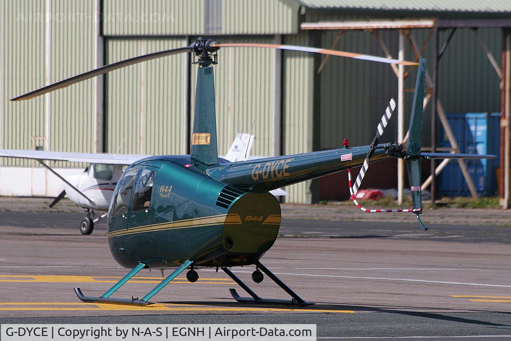 G-DYCE, 2003 Robinson R44 Raven II C/N 10148, Parked