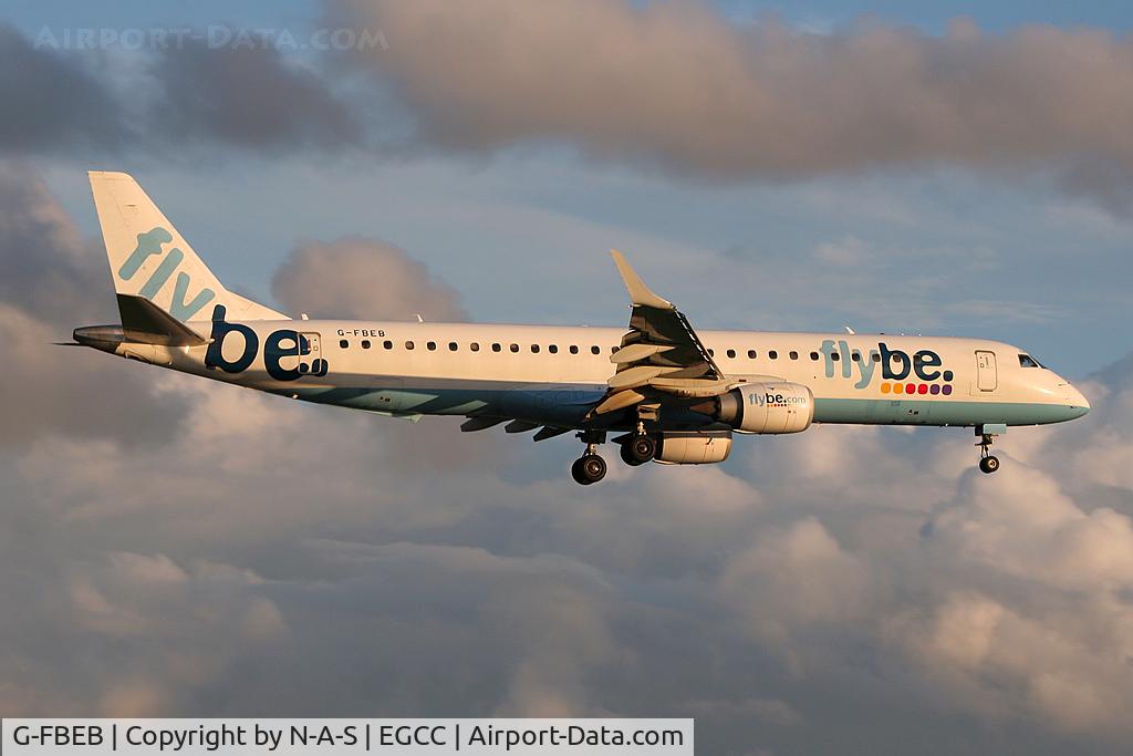 G-FBEB, 2006 Embraer 195LR (ERJ-190-200LR) C/N 19000057, Landing 23R