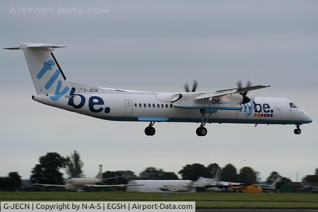 G-JECN, 2005 De Havilland Canada DHC-8-402Q Dash 8 C/N 4120, Arriving 09
