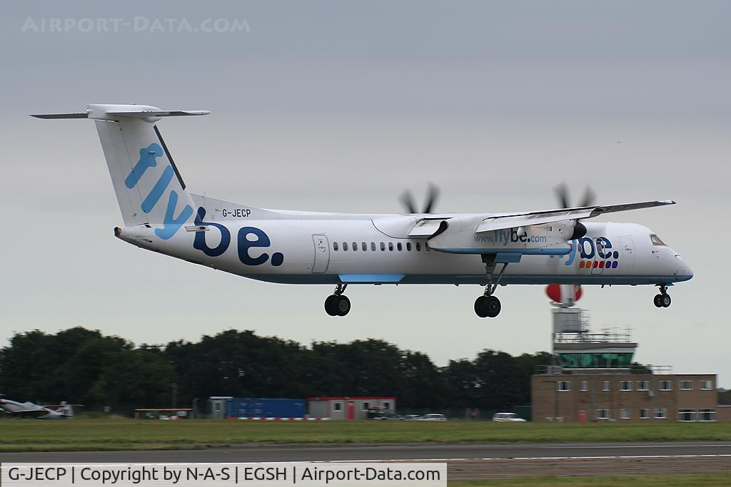 G-JECP, 2006 De Havilland Canada DHC-8-402Q Dash 8 C/N 4136, Arriving 09
