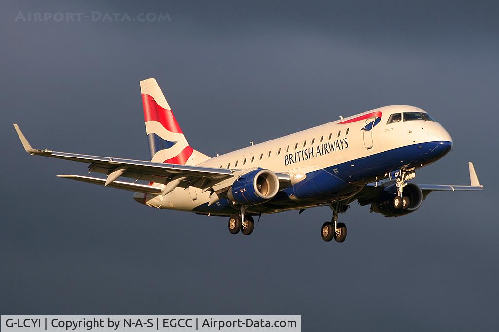 G-LCYI, 2010 Embraer 170STD (ERJ-170-100STD) C/N 17000305, Arriving 23R