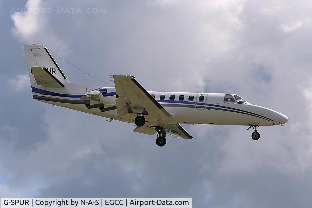 G-SPUR, 1992 Cessna 550 Citation II C/N 550-0714, Arriving 23R