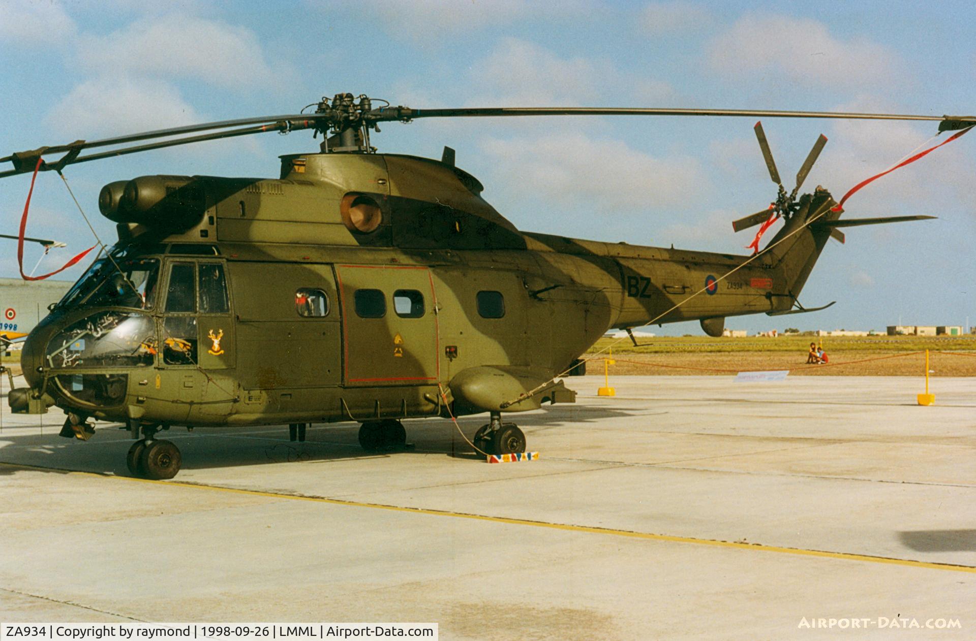 ZA934, 1980 Westland Puma HC.1 C/N 1622, Puma ZA934/BZ RAF