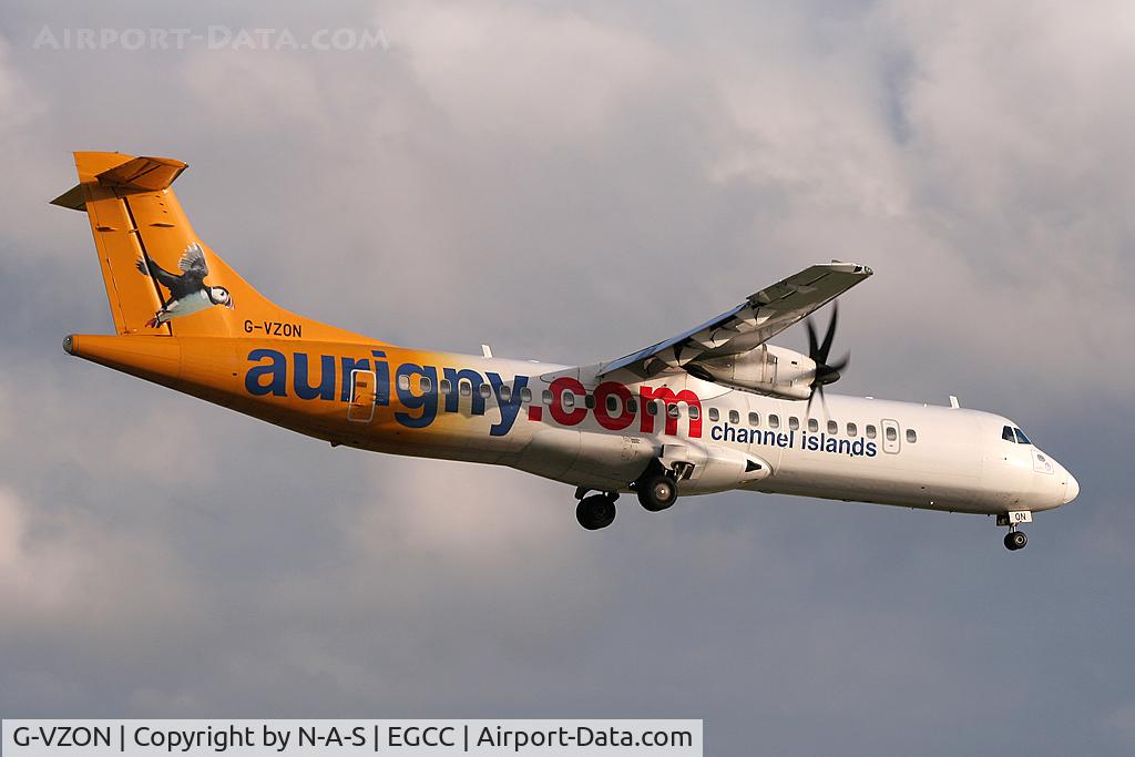 G-VZON, 2009 ATR 72-212A C/N 853, Arriving 23R