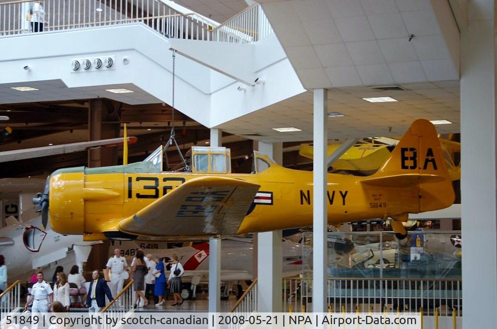 51849, North American SNJ-5 Texan Texan C/N 88-14827, North American SNJ-5C Texan at the National Naval Aviation Museum, Pansacola, FL