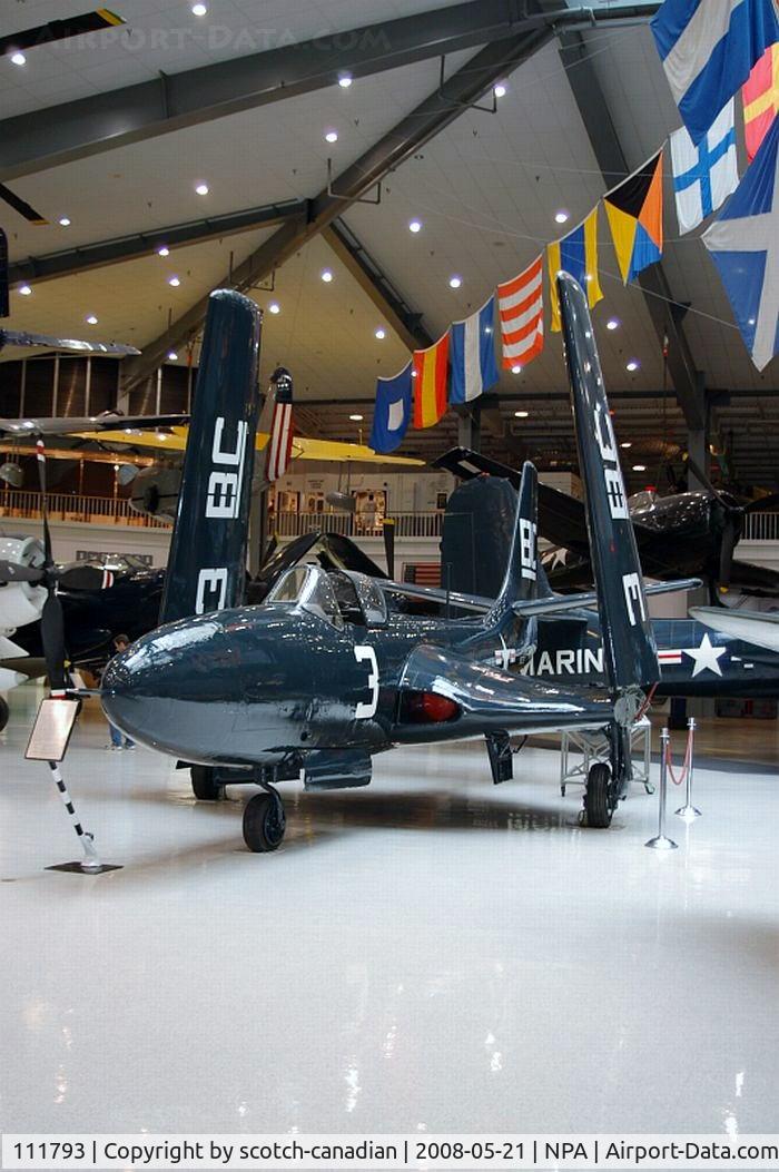 111793, McDonnell FH-1 Phantom I C/N 45, McDonnell FH-1 Phantom I at the National Naval Aviation Museum, Pansacola, FL