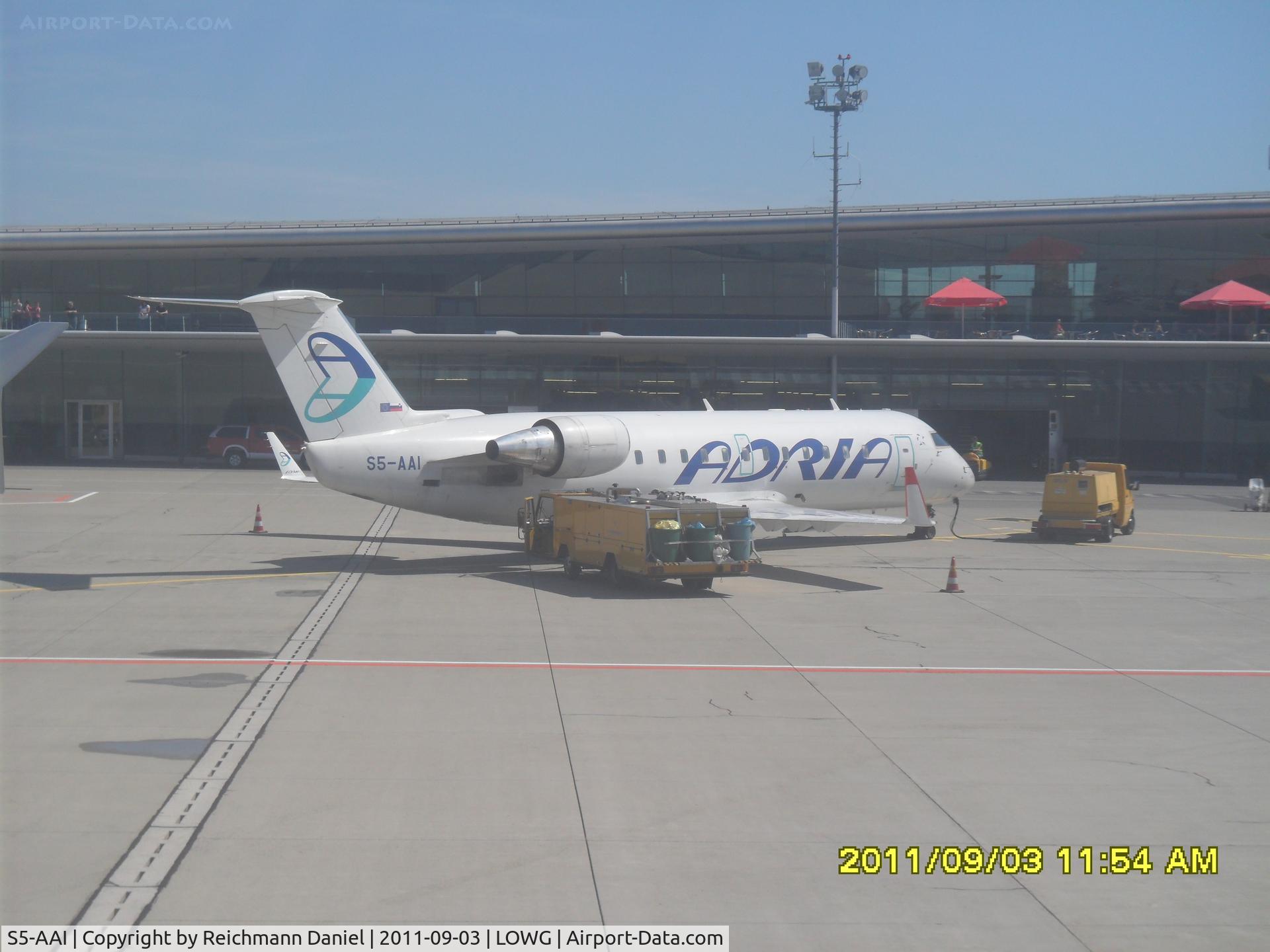 S5-AAI, 1998 Canadair CRJ-200LR (CL-600-2B19) C/N 7248, Just arrived from Kavalla