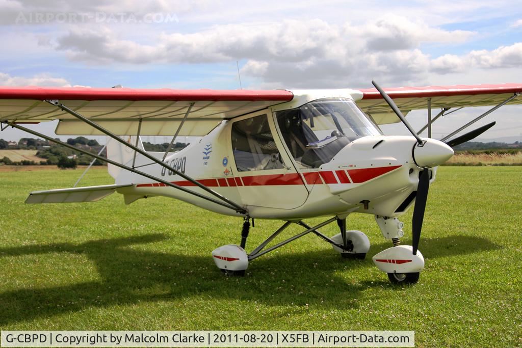 G-CBPD, 2003 Comco Ikarus C42 FB UK C/N PFA 322-13863, Ikarus C42 FB UK at Fishburn Airfield, August 2011.