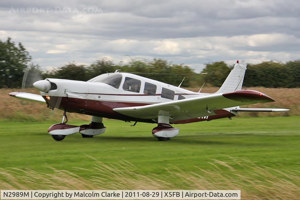 N2989M, 1977 Piper PA-32-300 Cherokee Six Cherokee Six C/N 32-7840062, Piper PA-32-300 Cherokee Six at Fishburn Airfield, August 2011.