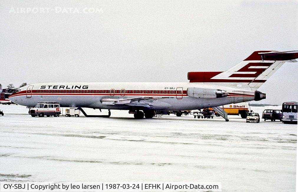 OY-SBJ, 1975 Boeing 727-2L8 C/N 21040, HEL Helsinki 24.3.87 