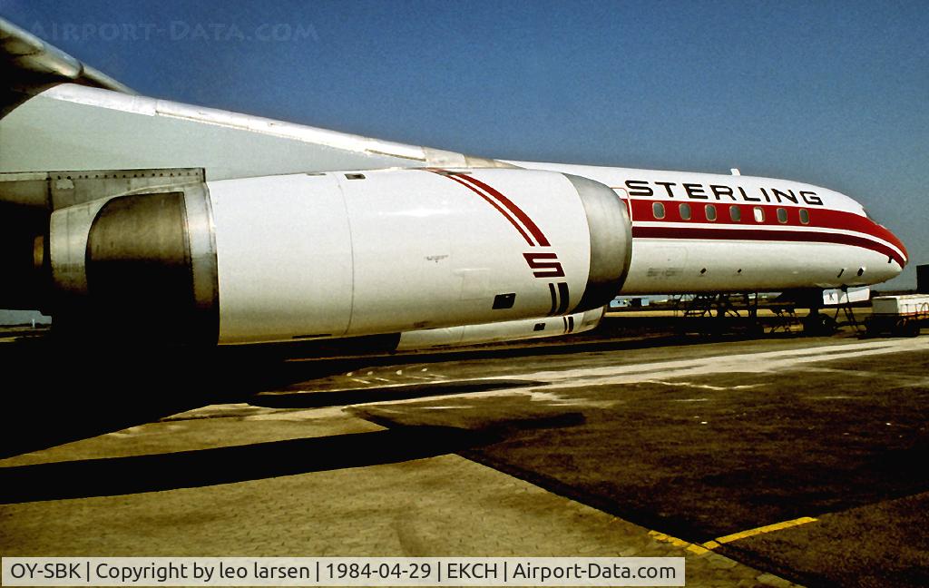 OY-SBK, 1968 Douglas DC-8-63 C/N 45923, CPH Copenhagen Kastrup 29.4.84