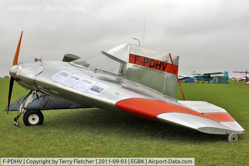 F-PDHV, 2004 Verhees Delta C/N 01, This curious aircraft from France was at the 2011 LAA Rally at Sywell
