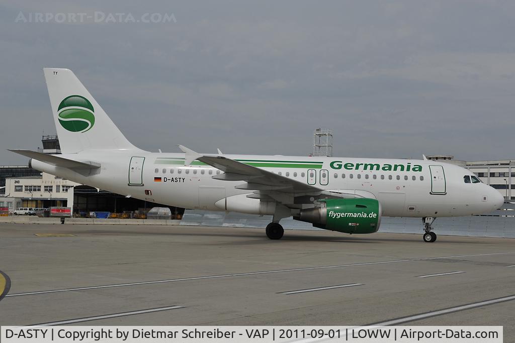 D-ASTY, 2008 Airbus A319-112 C/N 3407, Germaina Airbus 319