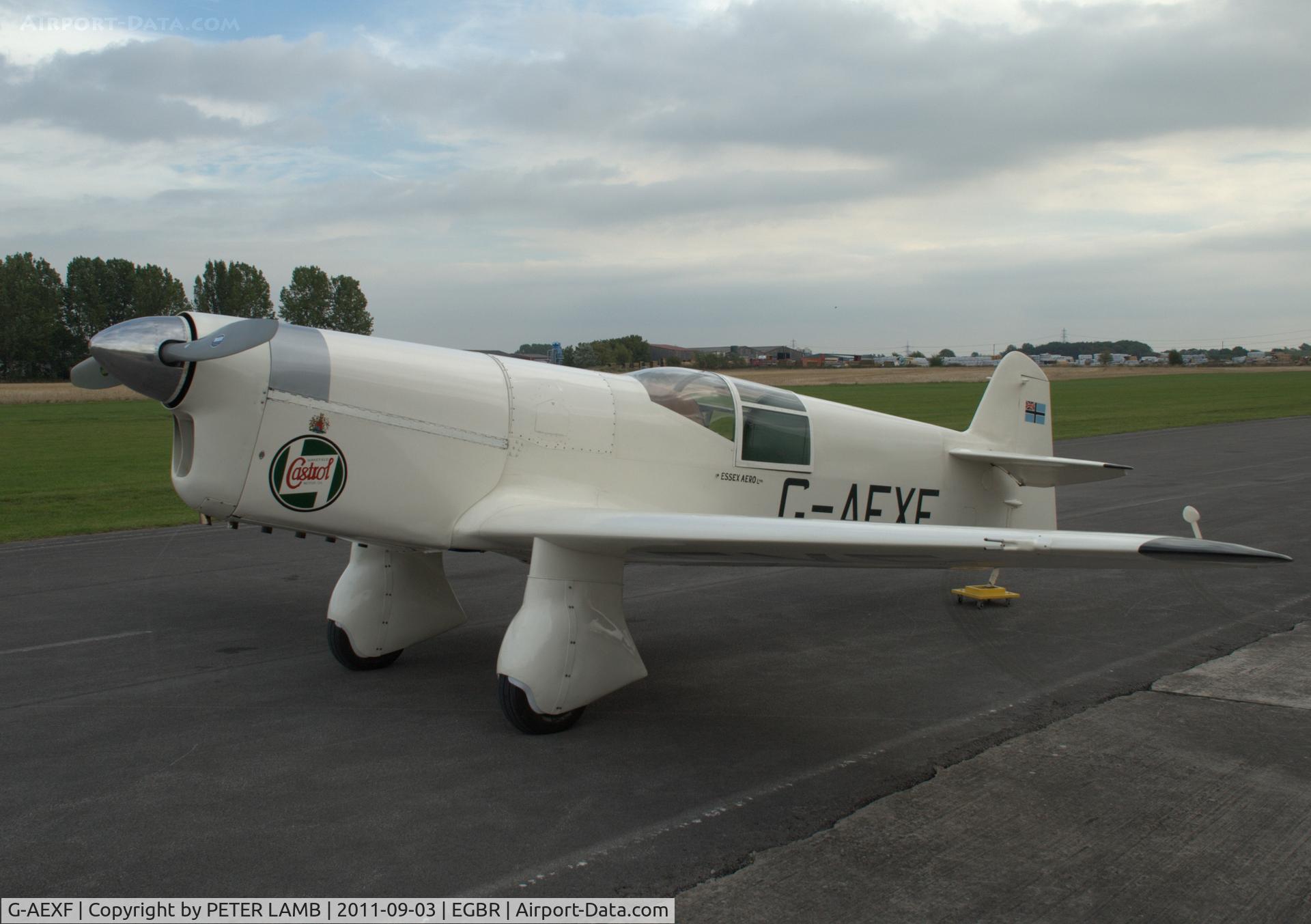 G-AEXF, 1936 Percival E-2H Mew Gull C/N E22, Photo taken at Breighton E.Yorks