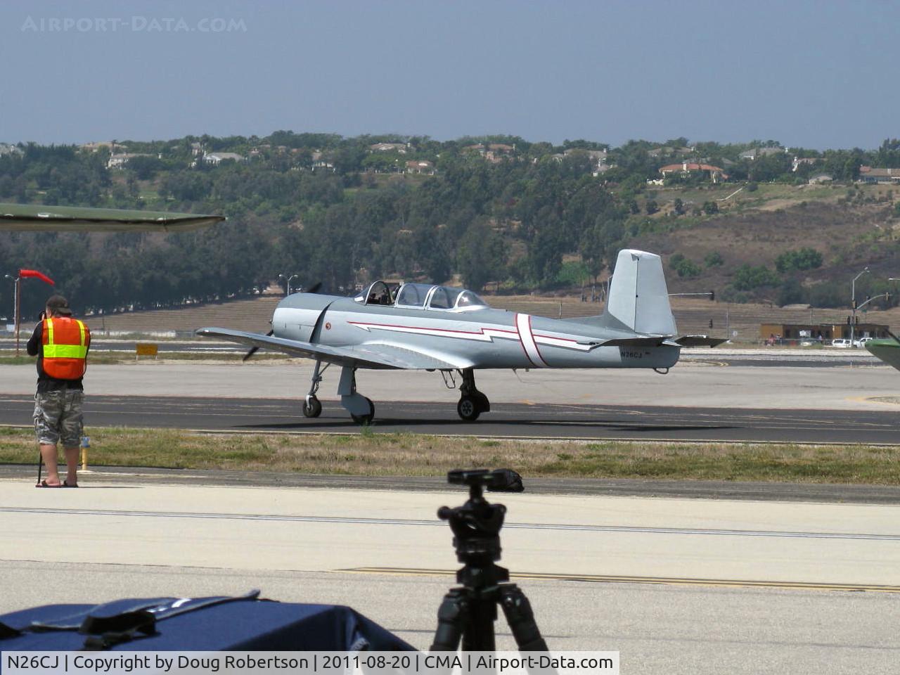 N26CJ, 1977 Nanchang CJ-6A C/N 1832046, 1977 NANCHANG CHINA CJ-6A, Huosai 6JIA 9 cylinder radial 285 Hp, taxi