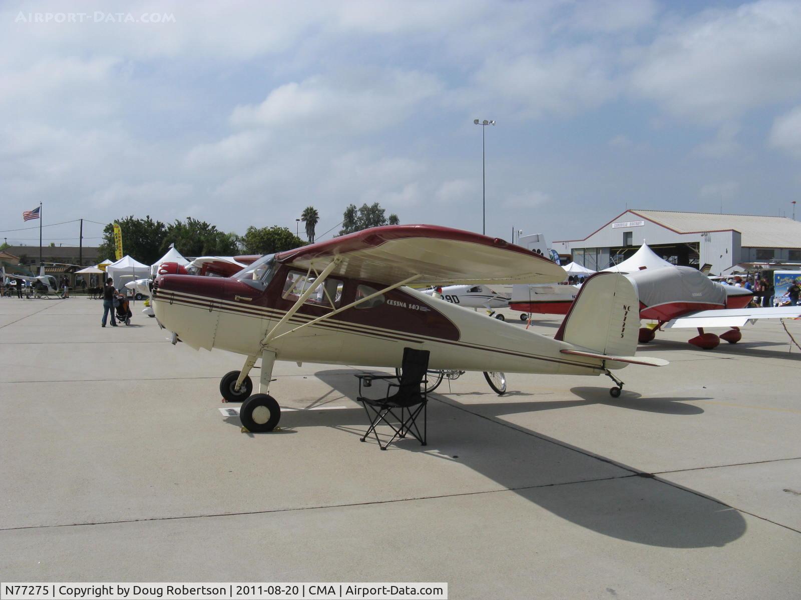N77275, 1946 Cessna 140 C/N 11488, 1946 Cessna 140, Continental C85 85 Hp