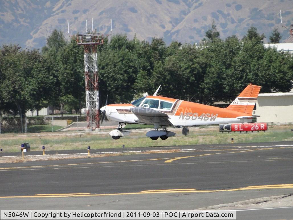 N5046W, 1961 Piper PA-28 C/N 28-48, Getting ready to touchdown on runway 26L
