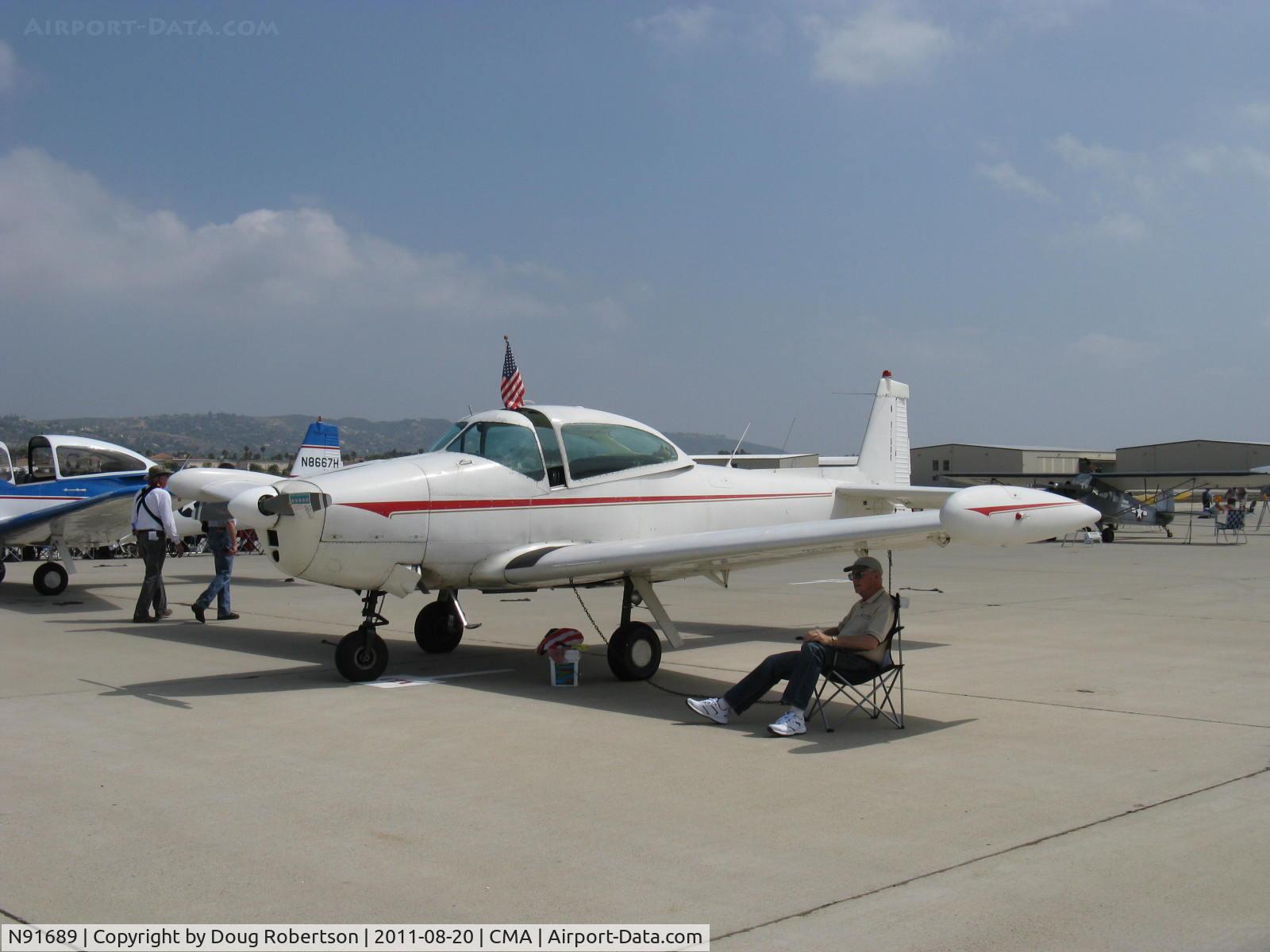 N91689, 1946 North American Navion (NA-145) C/N NAV-4-431, 1946 North American NAVION, Continental E-225 upgrade