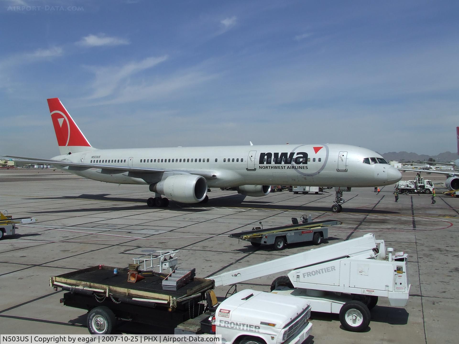 N503US, 1985 Boeing 757-251 C/N 23192, Before the merger with Delta