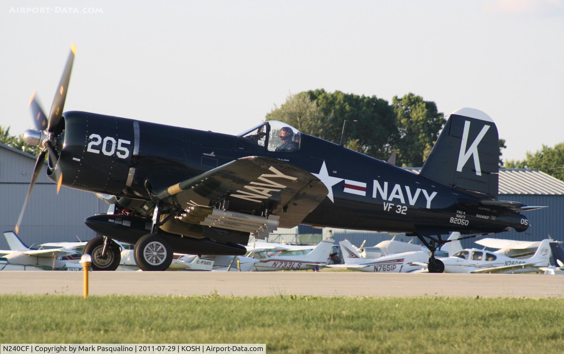 N240CF, 1945 Vought F4U-4 Corsair C/N 9513, Chance Vought F4U-4