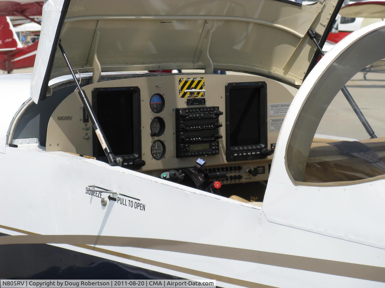 N805RV, 2007 Vans RV-6A C/N 25686, 2007 Dierenfield VAN's RV-6A, Lycoming IO-390X 210 Hp, glass panel