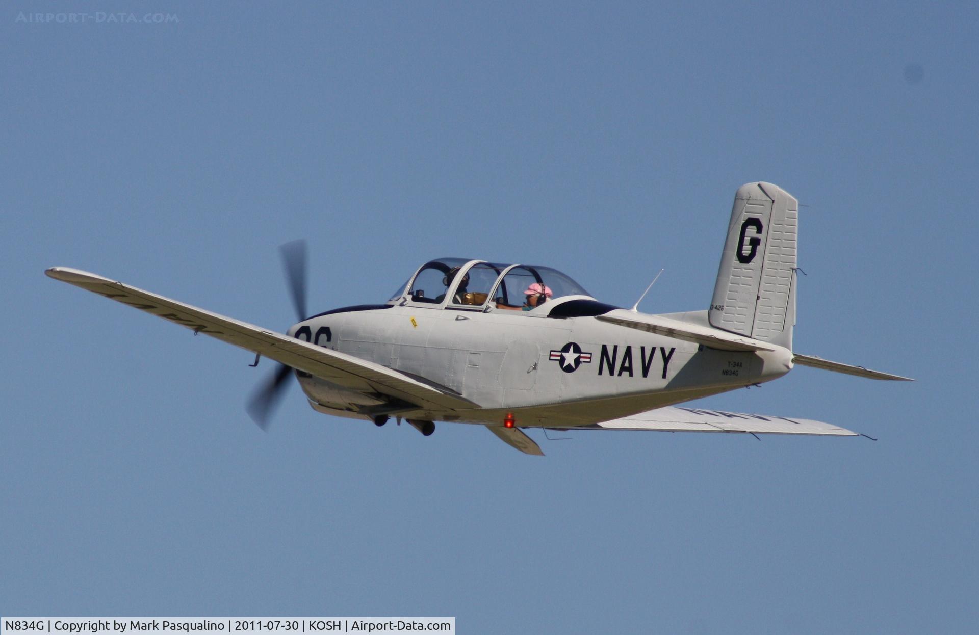 N834G, 1955 Beech (CCF) T-34A (A45) Mentor C/N CCF34-95, Beech T-34A