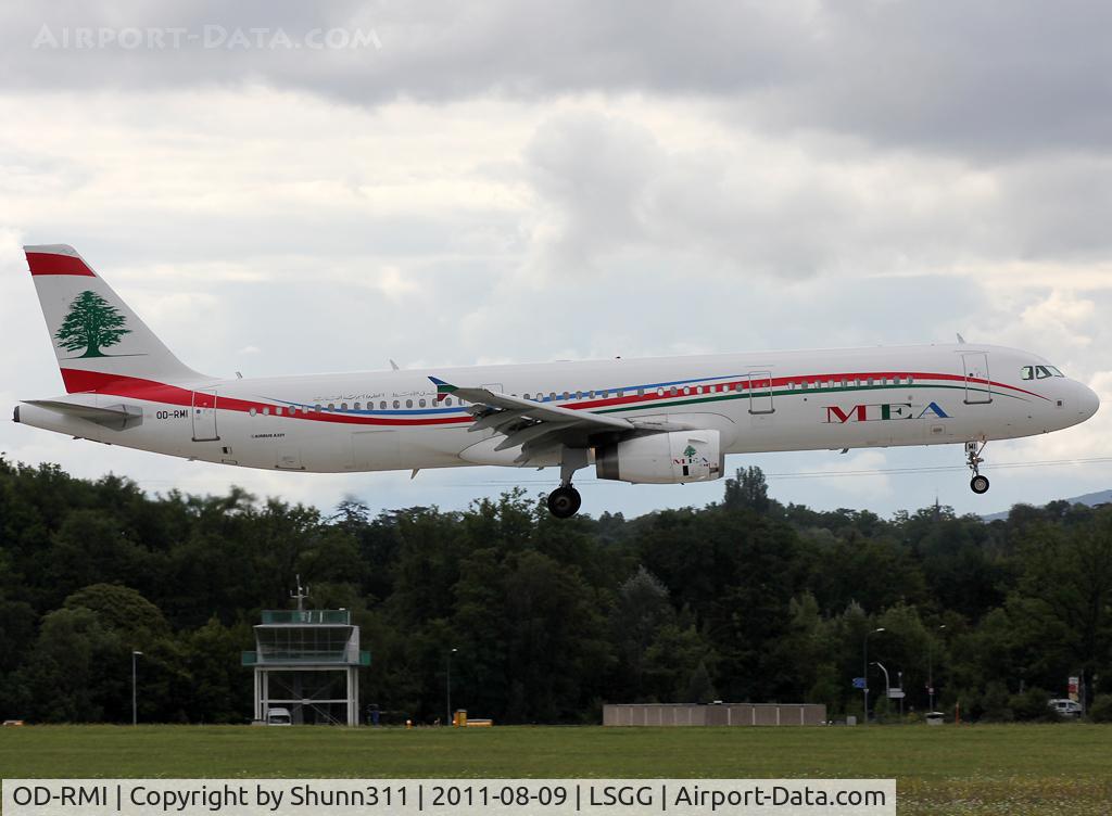 OD-RMI, 2003 Airbus A321-231 C/N 1977, Landing rwy 23