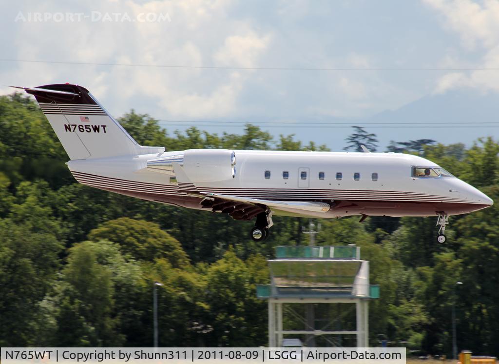 N765WT, 1989 Canadair Challenger 601-3A (CL-600-2B16) C/N 5039, Landing rwy 23