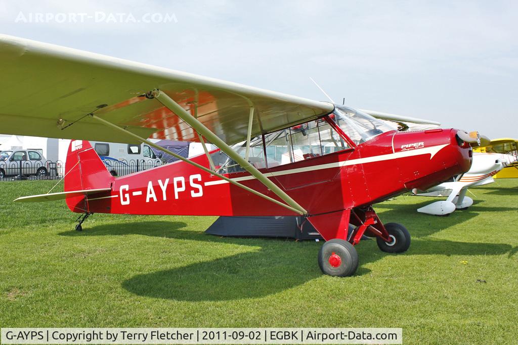 G-AYPS, 1952 Piper L-18C Super Cub C/N 18-2092, 1952 Piper PIPER L18C, c/n: 18-2092
ex USAF 52-2492 and French Army 18-2092
at 2011 LAA Rally