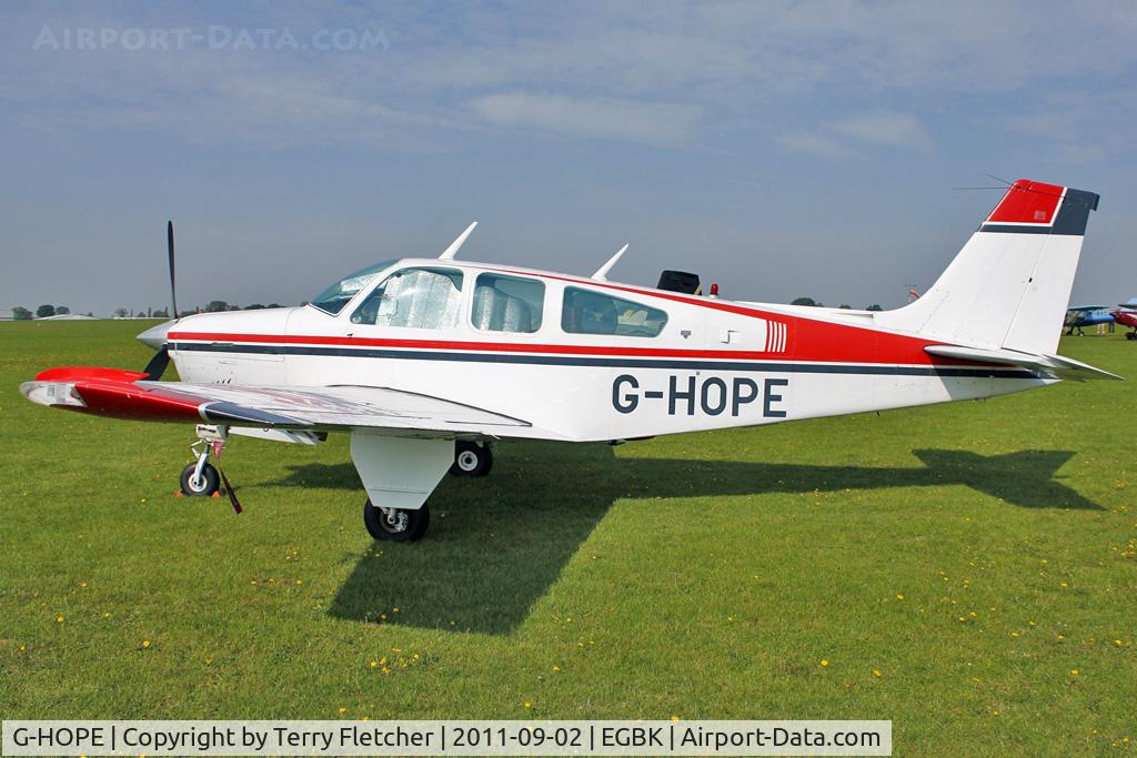 G-HOPE, 1978 Beech F33A Bonanza Bonanza C/N CE-805, At 2011 LAA Rally